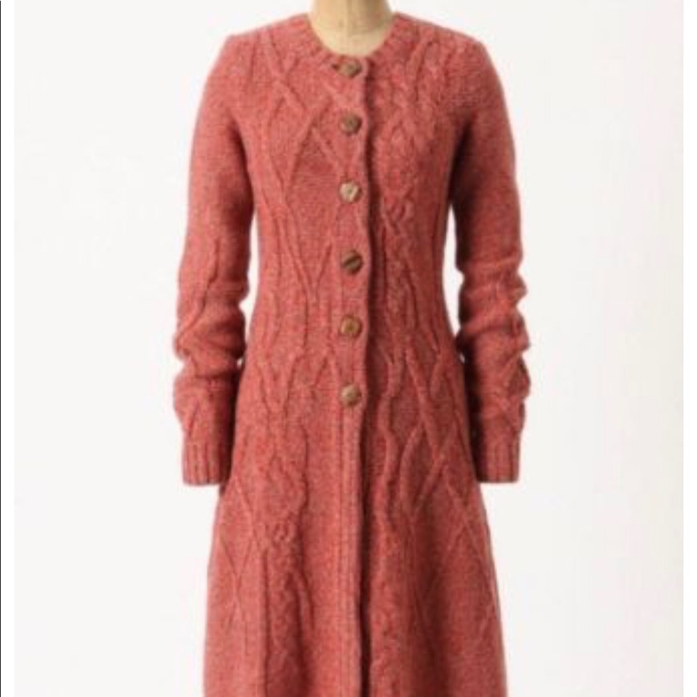 Anthropologie Coiled Sweatercoat